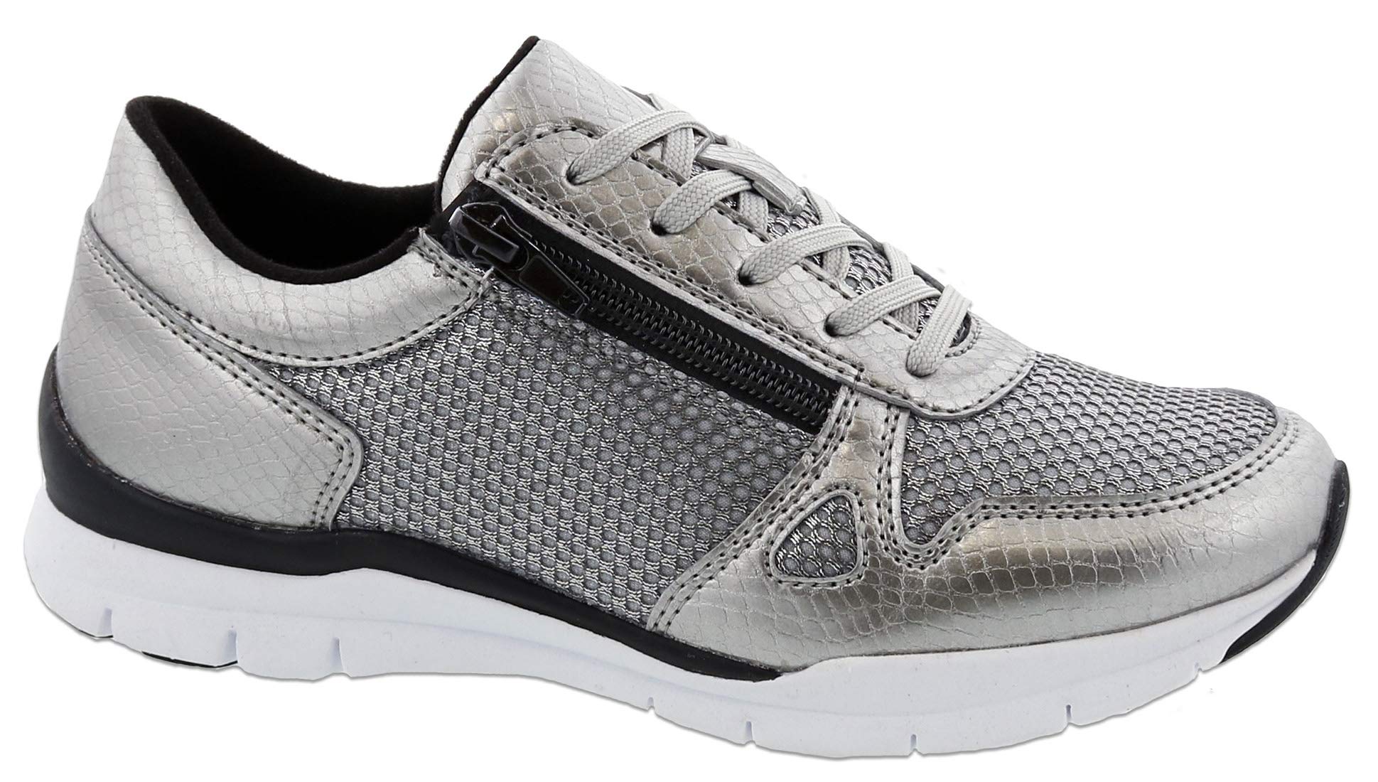 Women's Lattice 82042 Leather & Mesh Walking Shoes - Comfortable Athletic Shoes for Walking, Jogging & Casual Wear