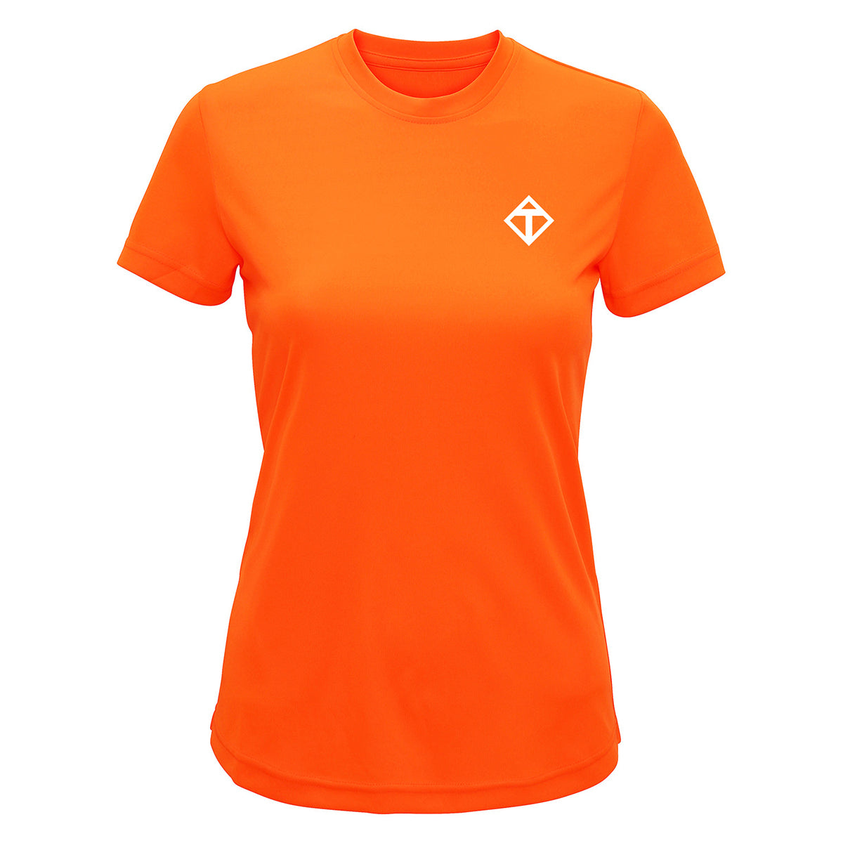 Orange Diamond Women's Performance T-Shirt - Breathable & Moisture-Wicking Activewear for Gym, Running & Yoga