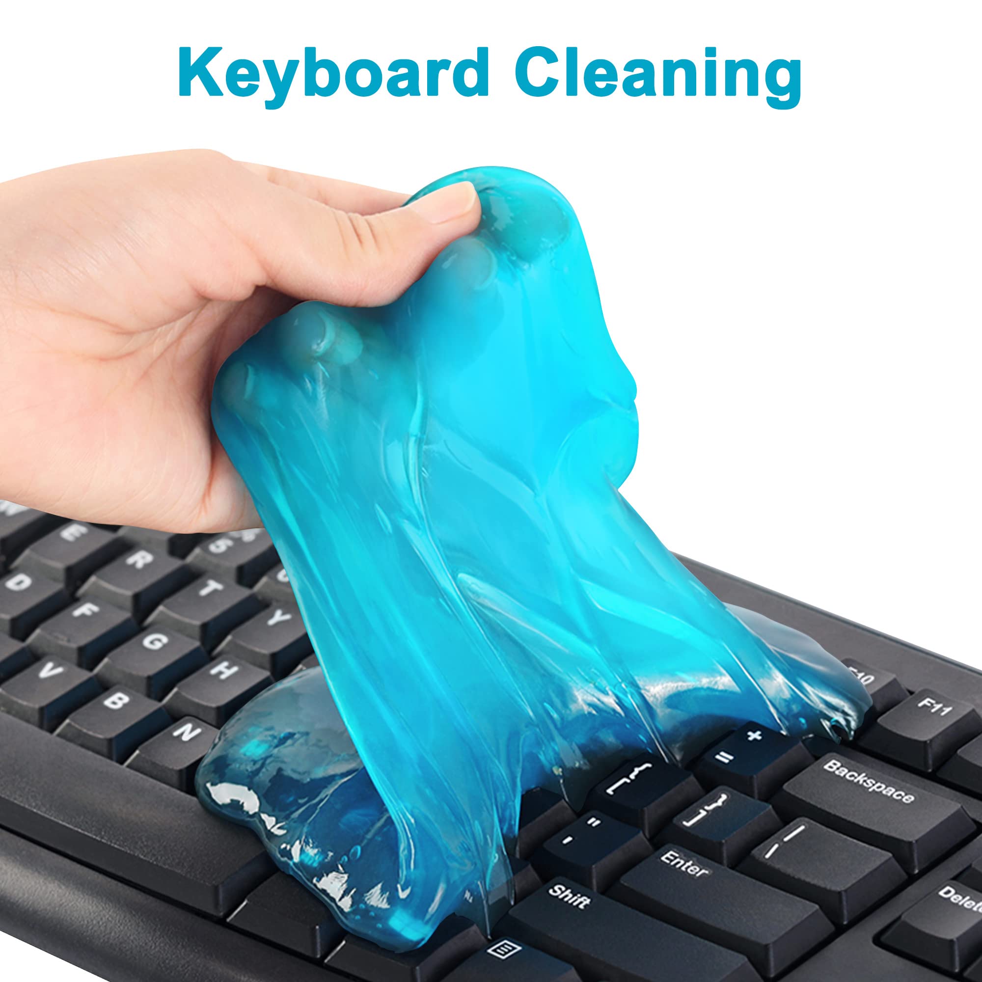 FiveJoy Reusable Universal Cleaning Gel for Car Detailing - Auto Interior Dust Cleaner Putty for Keyboard, Air Vents, Laptop & Electronics | Perfect for Car Detailing, Home Office Cleaning & Computer Maintenance