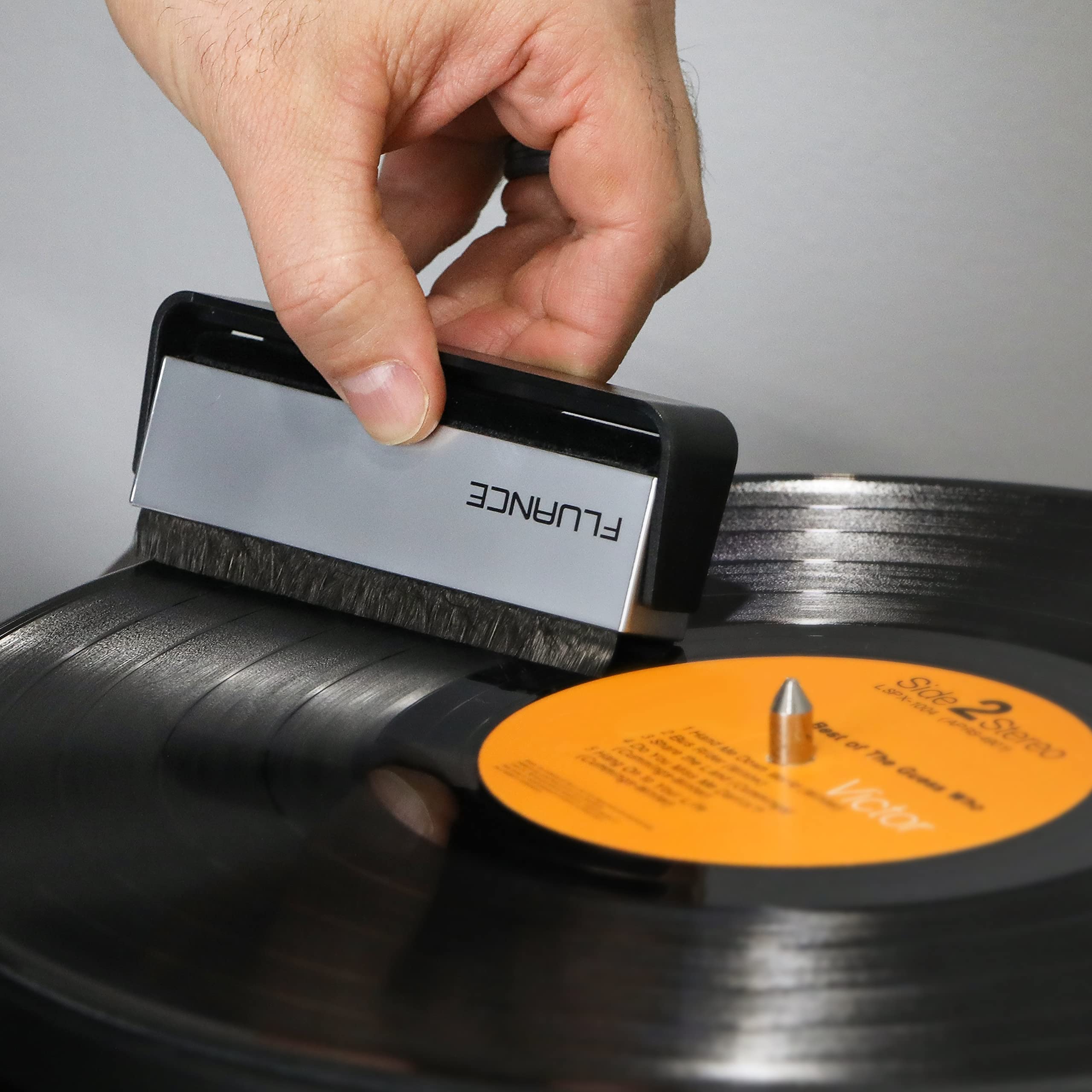 Fluance VB52RW02 Premium Vinyl Record Accessory Kit - Includes Anti-Static Carbon Fiber Brush, Stylus Cleaner & Record Weight for Turntables - Perfect for Vinyl Enthusiasts & Audiophiles (Home Audio Setup, Record Cleaning & Maintenance)