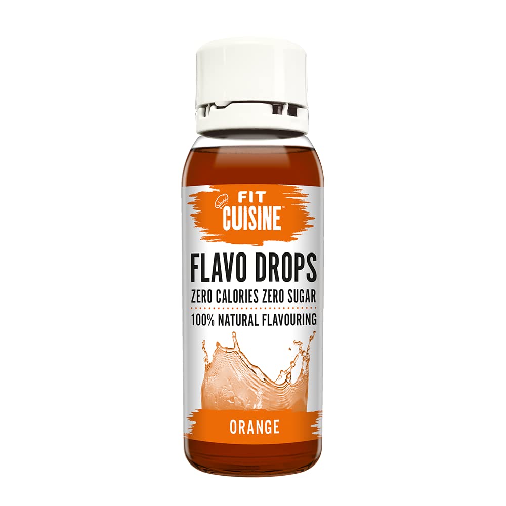 Applied Nutrition Flavo Drops Orange Flavor - 38ml Sugar-Free Water Enhancer for Fitness & Weight Loss | Perfect for Workouts, Hydration & Healthy Lifestyle
