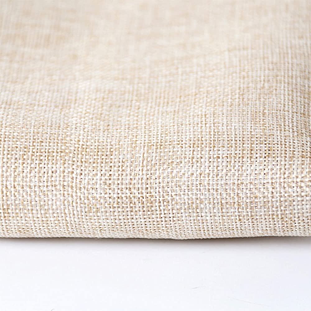 Flushbay Premium Beige Speaker Grill Cloth - 2-Layer Linen Fabric for Dustproof Protection, Stereo Replacement, Home Theater, Stage Speakers, Media Cabinets, KTV Boxes (50x146cm) - Ideal for Indoor and Outdoor Audio Systems