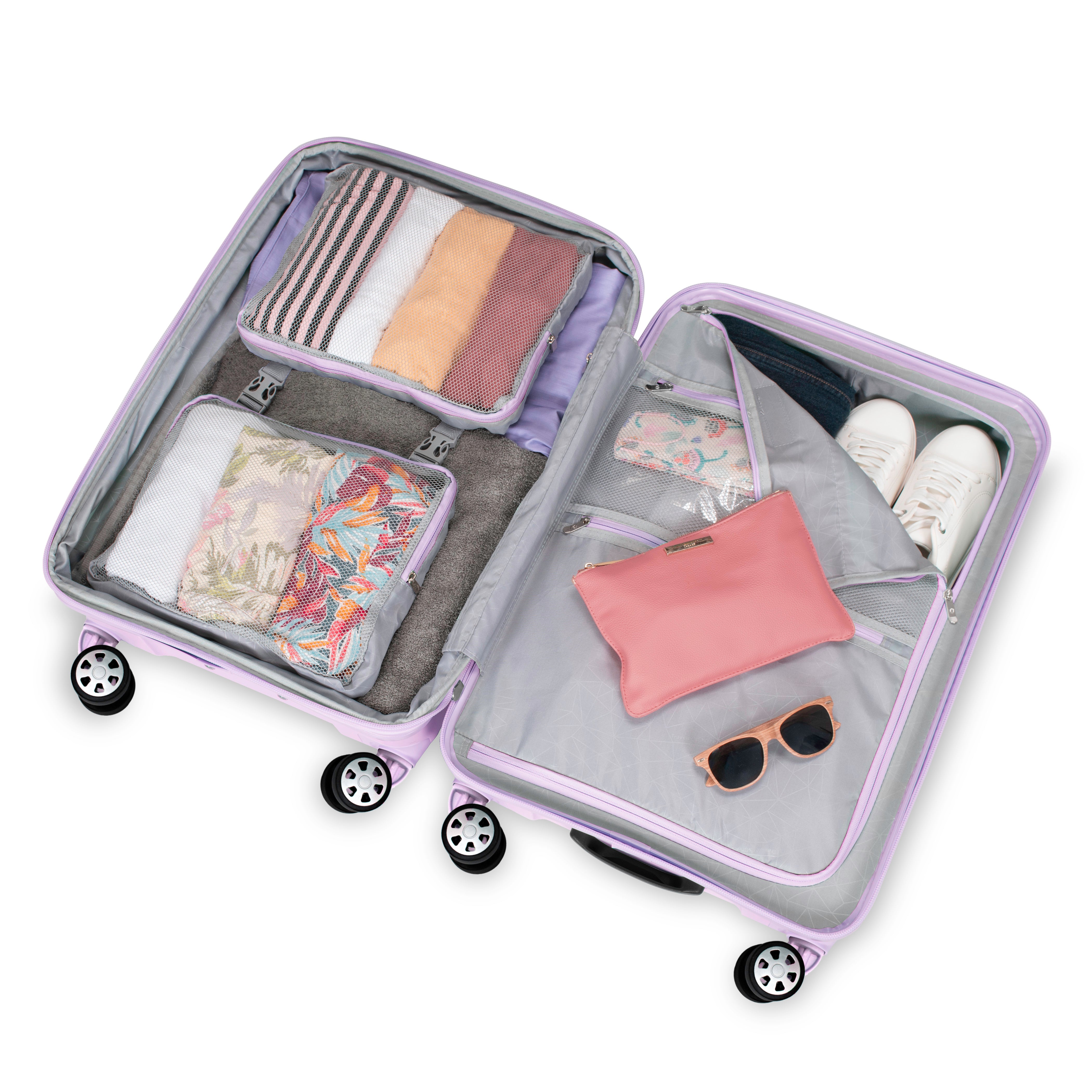 Pagosa 3 Piece Luggage Set - Lightweight Spinner Suitcase with TSA Lock - Perfect for Travel, Business Trips & Vacations