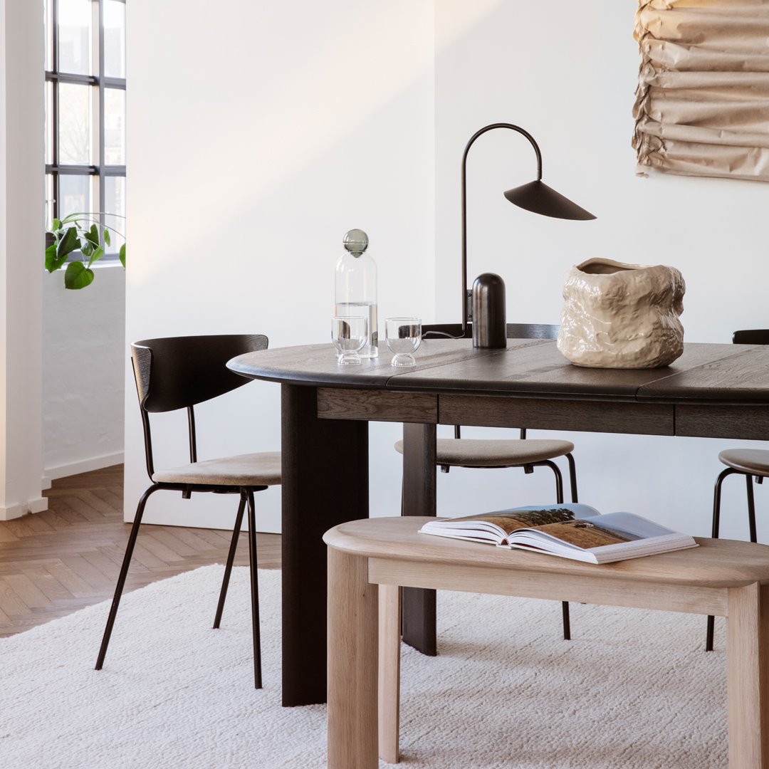 Ferm Living Arum Table Lamp - Modern Scandinavian Design LED Desk Light for Bedroom, Living Room & Office - Warm White Lighting for Cozy Ambience