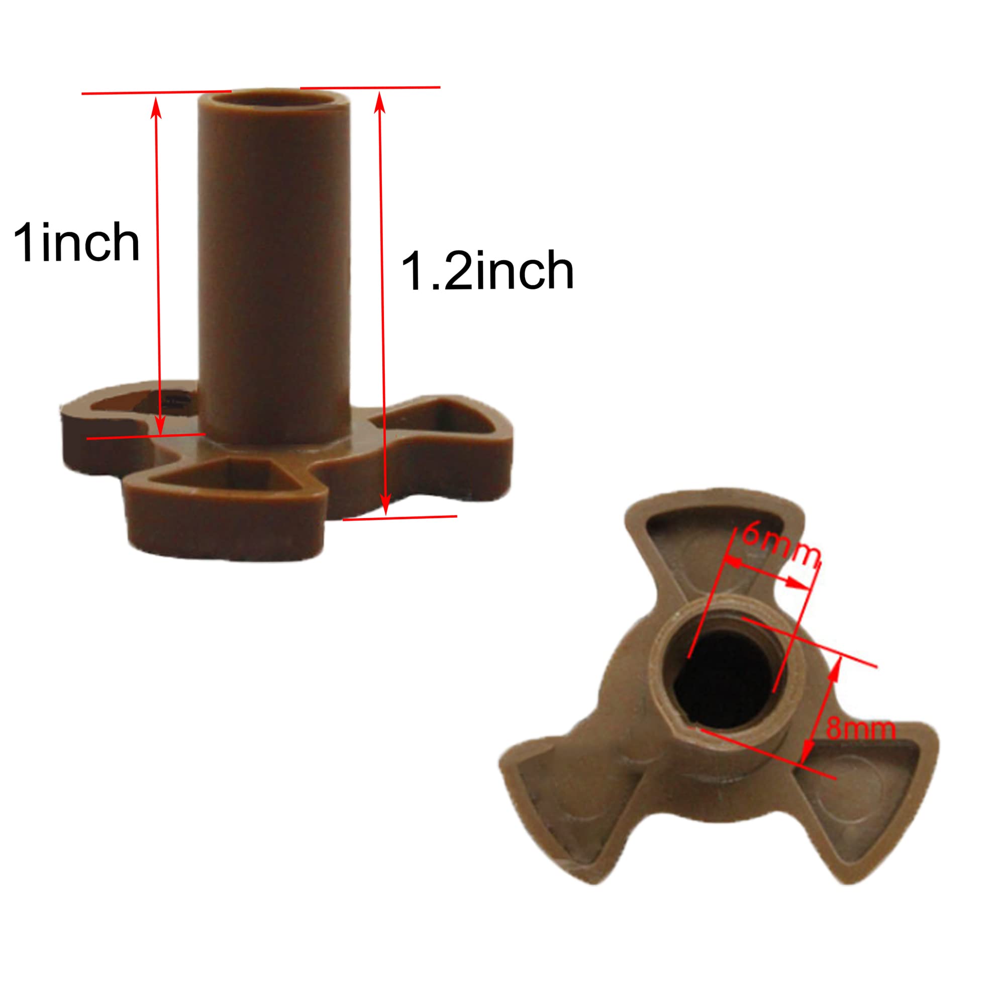 2Pcs Microwave Oven Rotary Core Coupling Tripod Bracket Replacement Parts - Compatible with Most Microwave Turntable Systems | Perfect for DIY Repairs & Home Appliance Maintenance