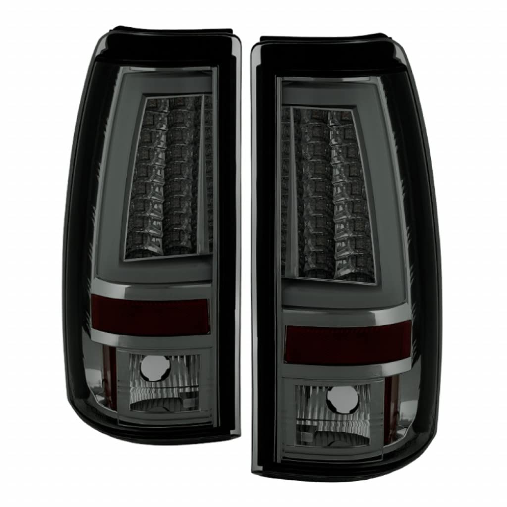Spyder LED Smoke Tail Lights Pair for 2007 Chevy Silverado 1500 Classic | Version 2 | Part #5081940 | Upgrade Your Truck's Style & Night Visibility
