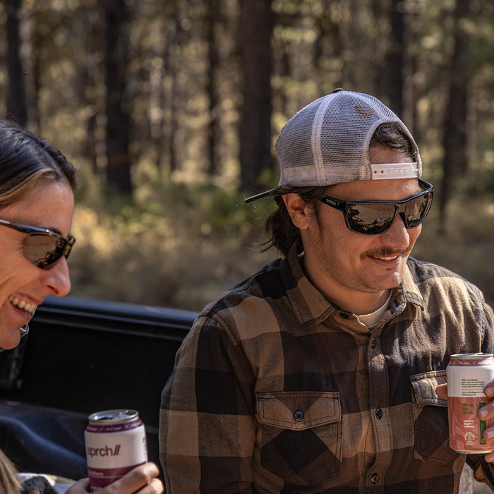 Boone Sunglasses - Black Frame with Polarized Gray Lenses for Men & Women - Perfect for Driving, Fishing, and Outdoor Activities