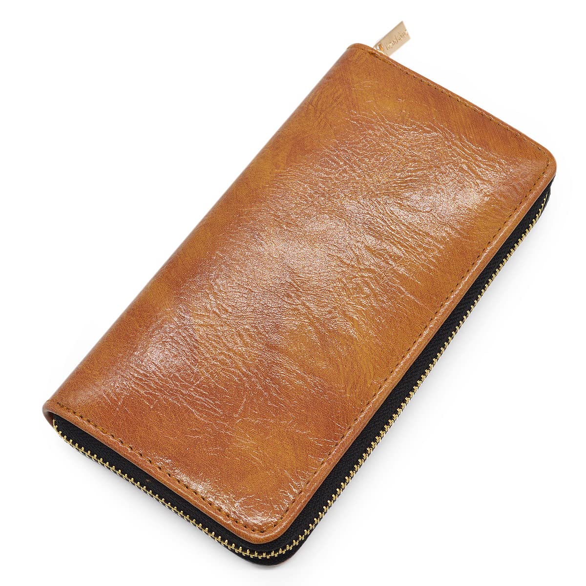 Premium Vegan Leather Zip Around Wallet for Men & Women - RFID Blocking, Slim Bifold Design - Perfect for Travel, Business & Everyday Use