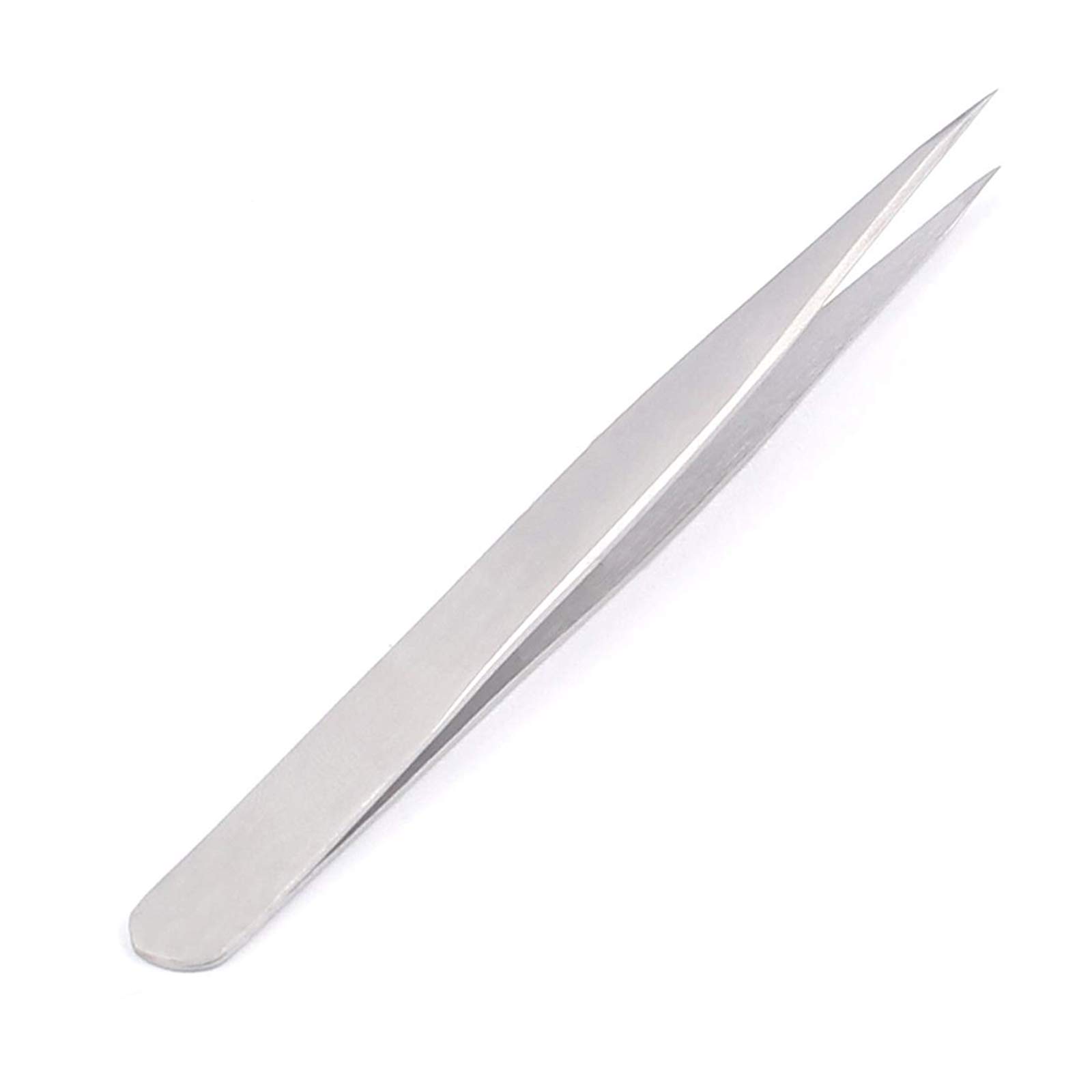 Professional Fine Tip Straight Tweezer for Eyelash & Eyebrow Extensions - Precision Beauty Tool for Lash Application & Grooming | Perfect for Salon, Home Use & Makeup Artists