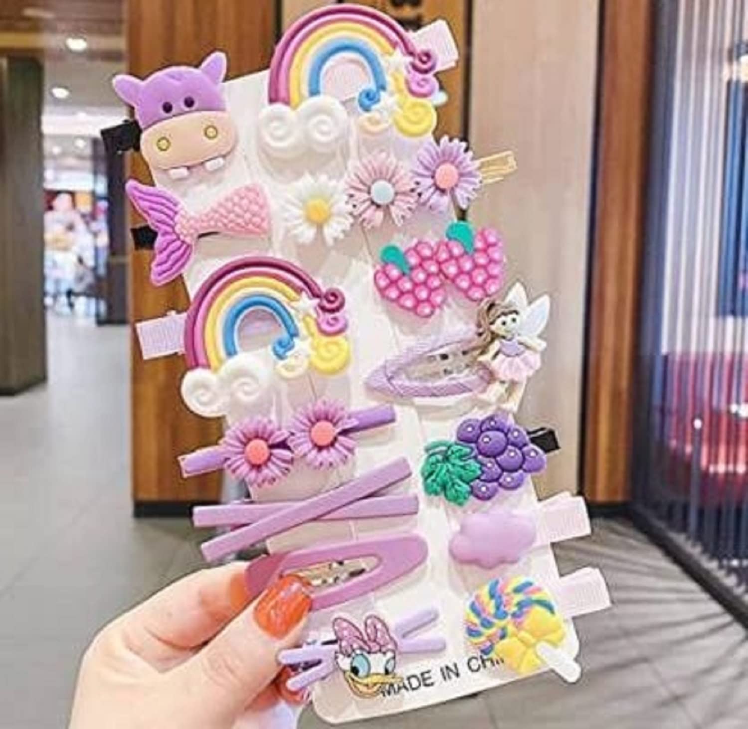 Unicorn Hair Clips for Girls & Women - 8pcs Metal Barrettes Hairpins Set for Baby & Kids - Cute Hair Accessories for School, Party & Everyday Use