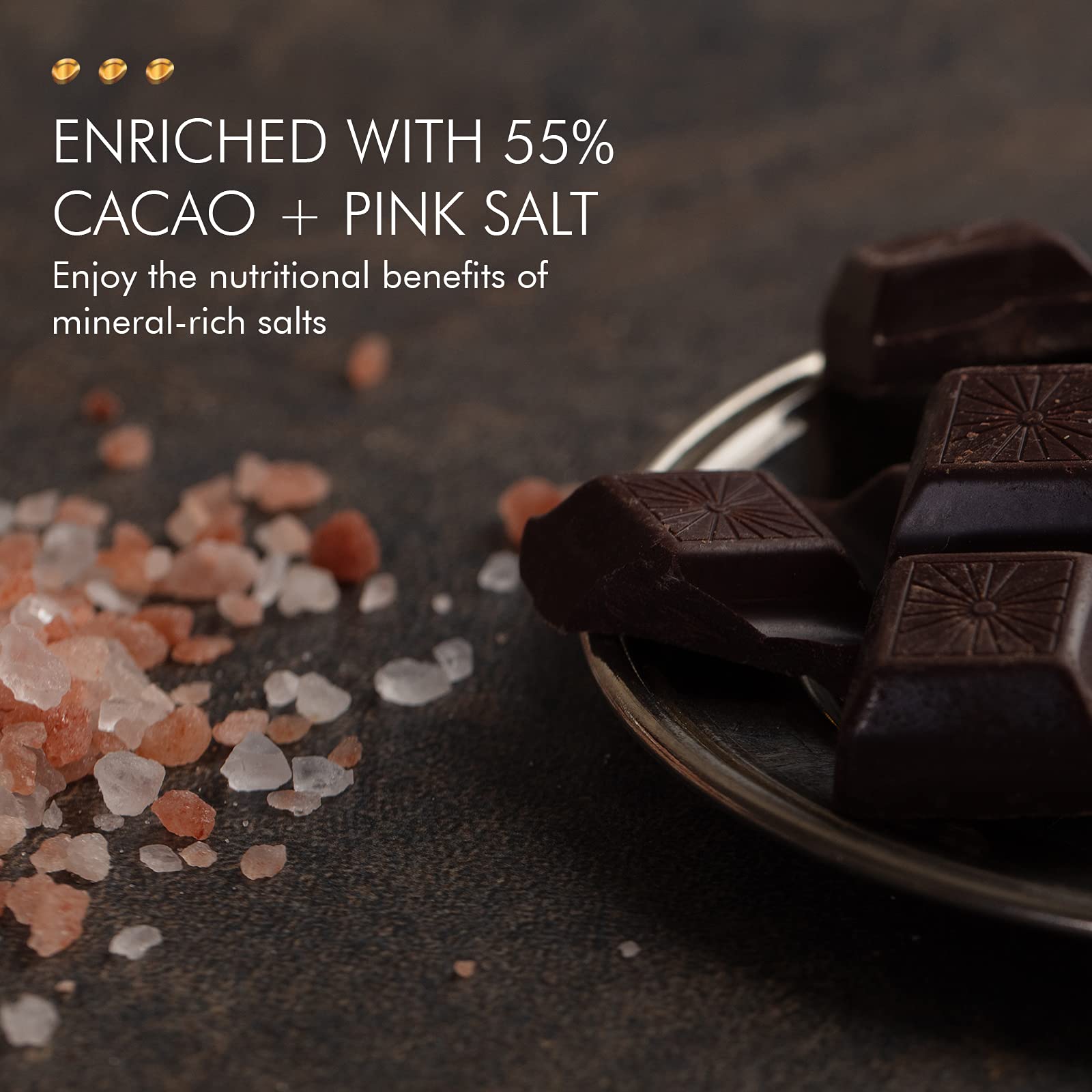 Mayta Gourmet Dark Chocolate Bars 55% Cacao with Ecuadorian Fine Aroma Cocoa, Exotic Fruits & Pink Salt - 12 Pack (600g) Premium Craft Chocolate for Gifts, Desserts & Gourmet Snacking