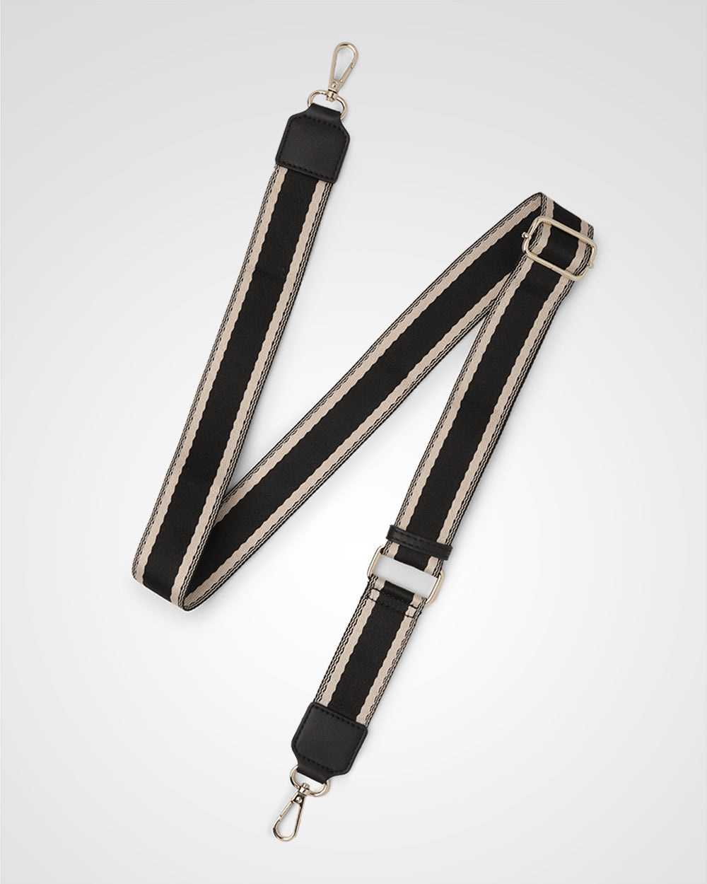 Charlotte Double Zip Crossbody Bag with Adjustable Stripe Strap - Stylish & Functional Purse for Women, Perfect for Travel, Work & Everyday Use
