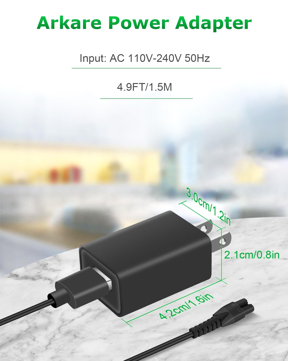 Replacement Charger for Manscaped Lawn Mower 3.0/2.0 - 5V Power Cord with Shaver Brush (4.9FT) - Compatible with Electric Groin Hair Trimmer - Perfect for Home & Travel Grooming
