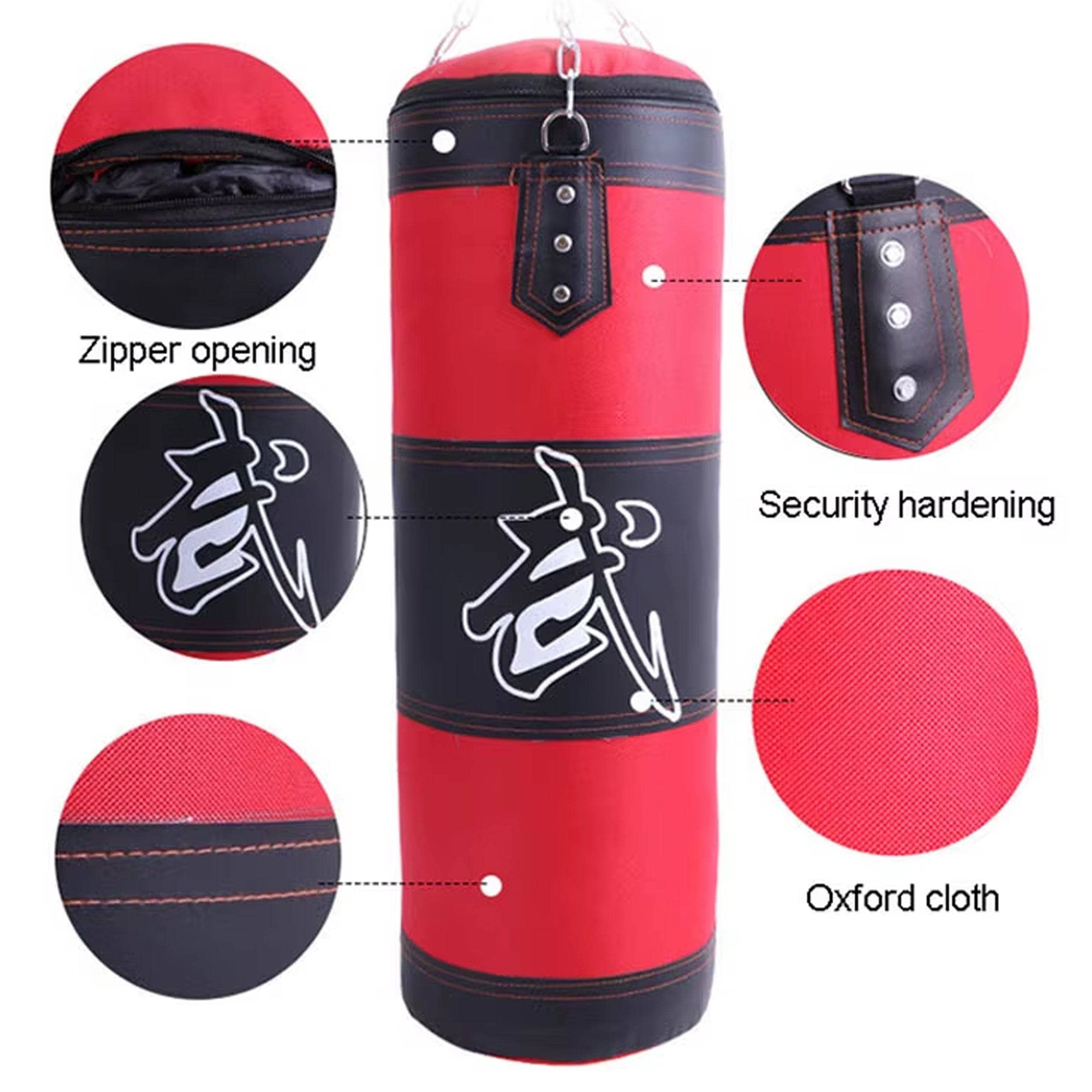 Blue Blitz Muay Thai Punching Bag - Heavy Duty Training Equipment for MMA, Kickboxing & Home Gym Workouts