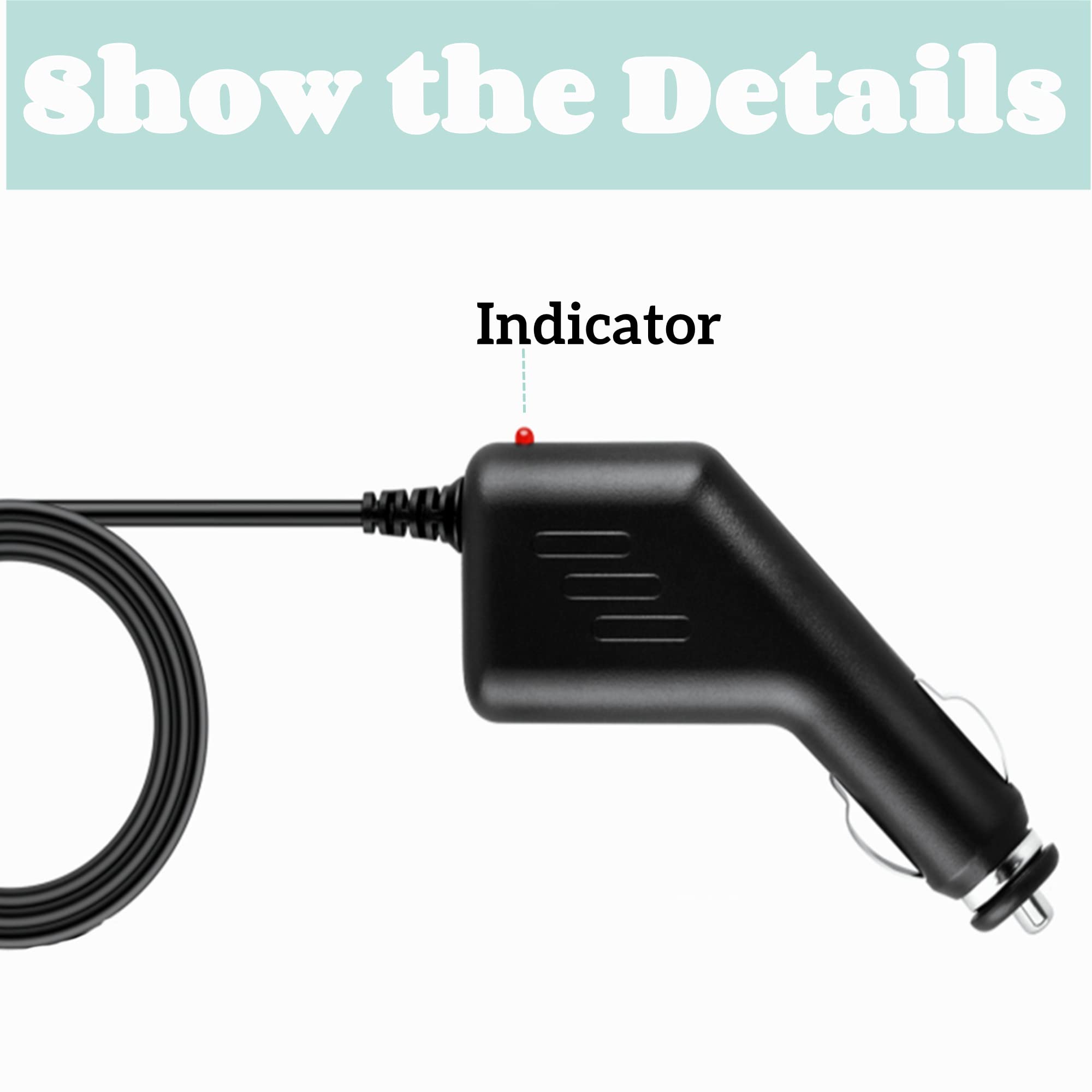 SLLEA Auto Car Charger for NAXA NPC-330 Portable CD/MP3 Player FM Radio - 12V DC Power Adapter with Cigarette Lighter Plug - Perfect for Road Trips & Commuting