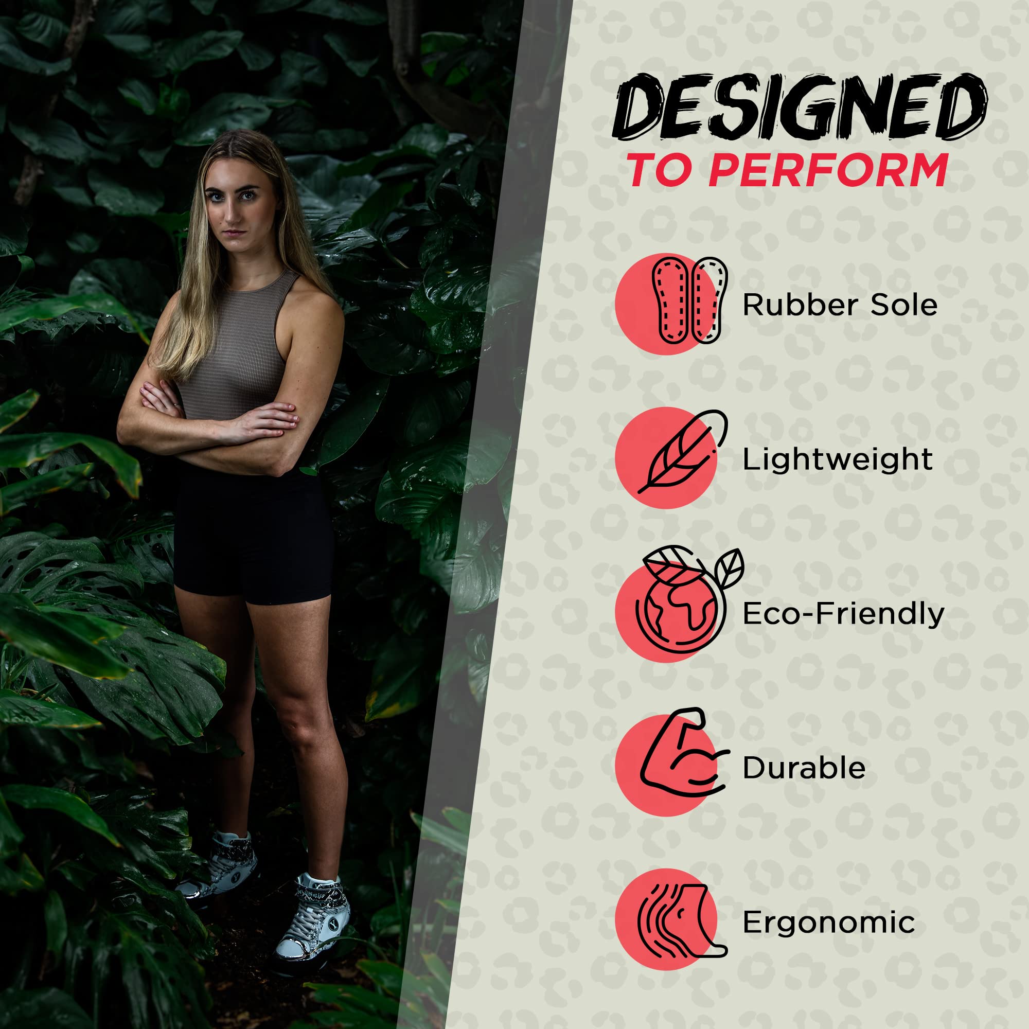 Beast Women's Wrestling Shoes - Lightweight Breathable Boxing & Weightlifting Shoes with Hook & Loop Strap - Microfiber Suede Leopard Print (Multiple Sizes) | Perfect for MMA Training, Gym Workouts & Competition