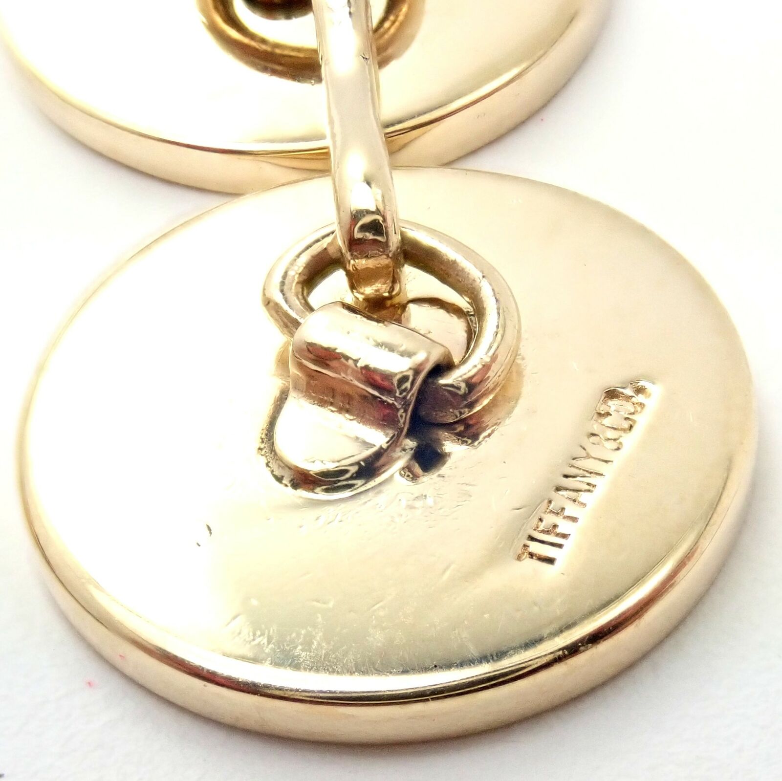 Authentic Tiffany & Co. 14k Yellow Gold Men's Cufflinks & Tuxedo Buttons Set - Perfect for Weddings, Formal Events & Business Attire