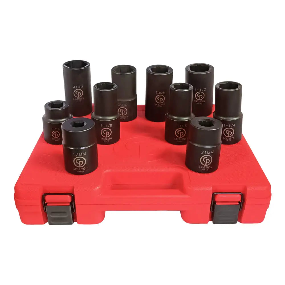 CP No.5 Spline Drive Socket Set (10-Piece) - SS#5210WS - Perfect for Automotive Repairs, Machinery Maintenance & DIY Projects