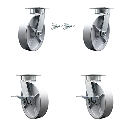 4 Swivel w/2 Brakes & 2 Swivel Locks