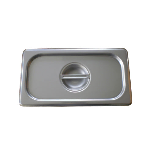 859233 1/3 Size Solid Steam Table Pan Cover - Commercial Grade Food Warmer Lid for Buffets, Catering & Restaurant Use