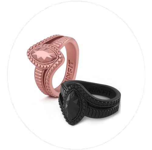 Pack D - Marquise - Black & Rose Gold