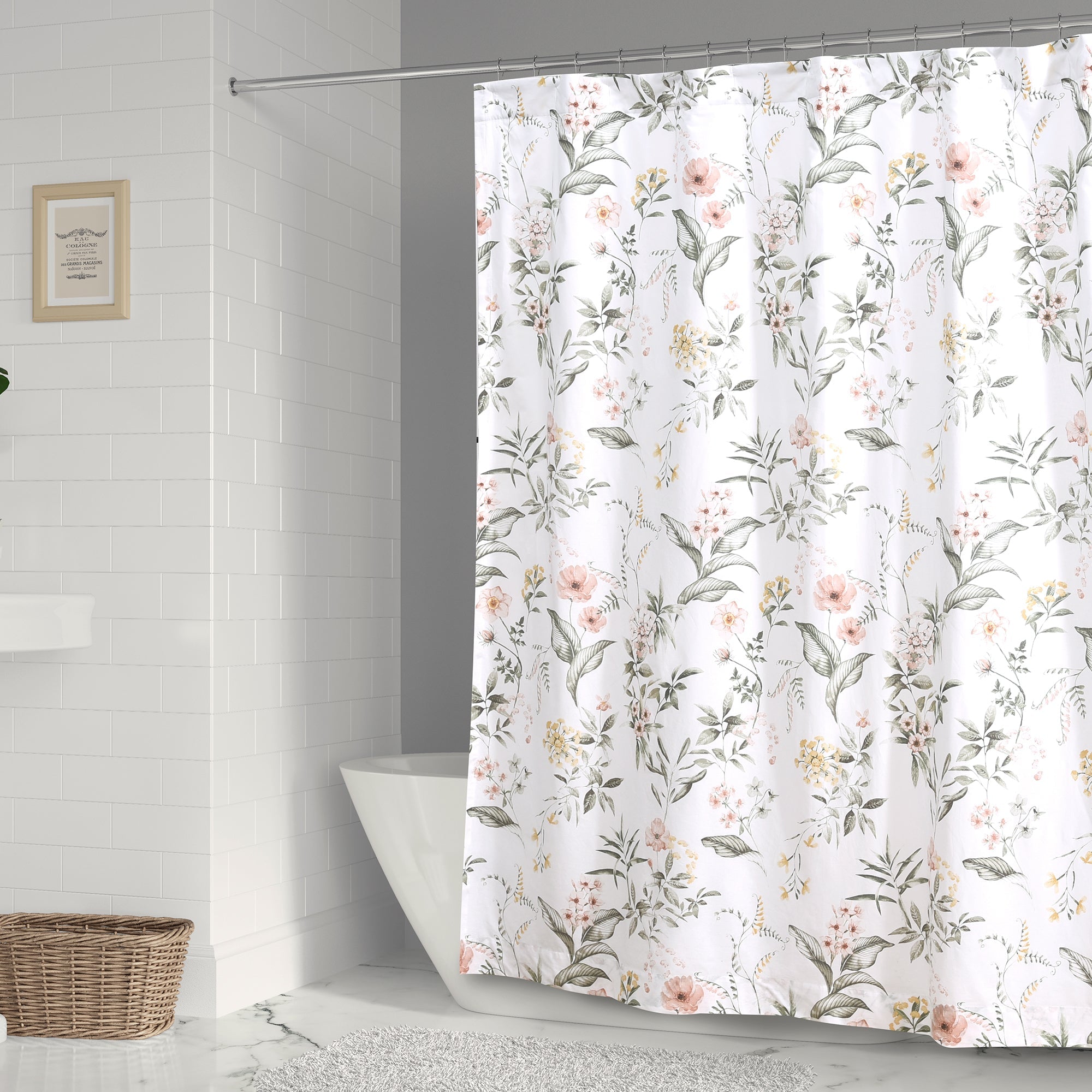 Viviana Waterproof Shower Curtain - Elegant Bathroom Decor for Modern Homes | Perfect for Bathrooms, Guest Baths & Spa Retreats