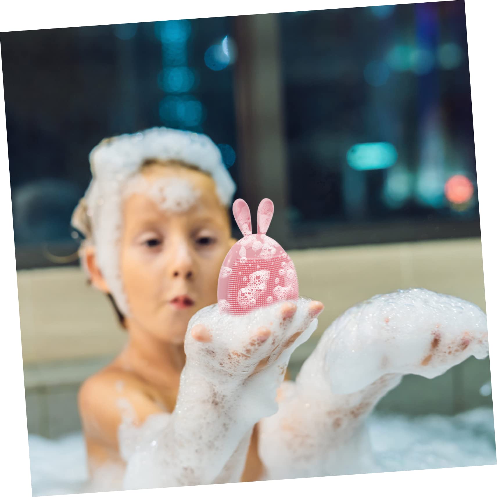 FRCOLOR 9 Pcs Silicone Face & Body Brush for Kids Bath & Shower