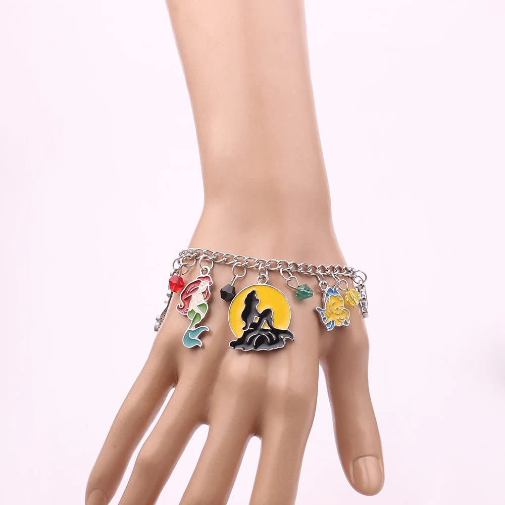 Blingsoul Adjustable Gold & Sterling Silver Charm Bracelet for Women - Trendy Movie-Themed Jewelry Gift for Birthday, Anniversary & Everyday Wear