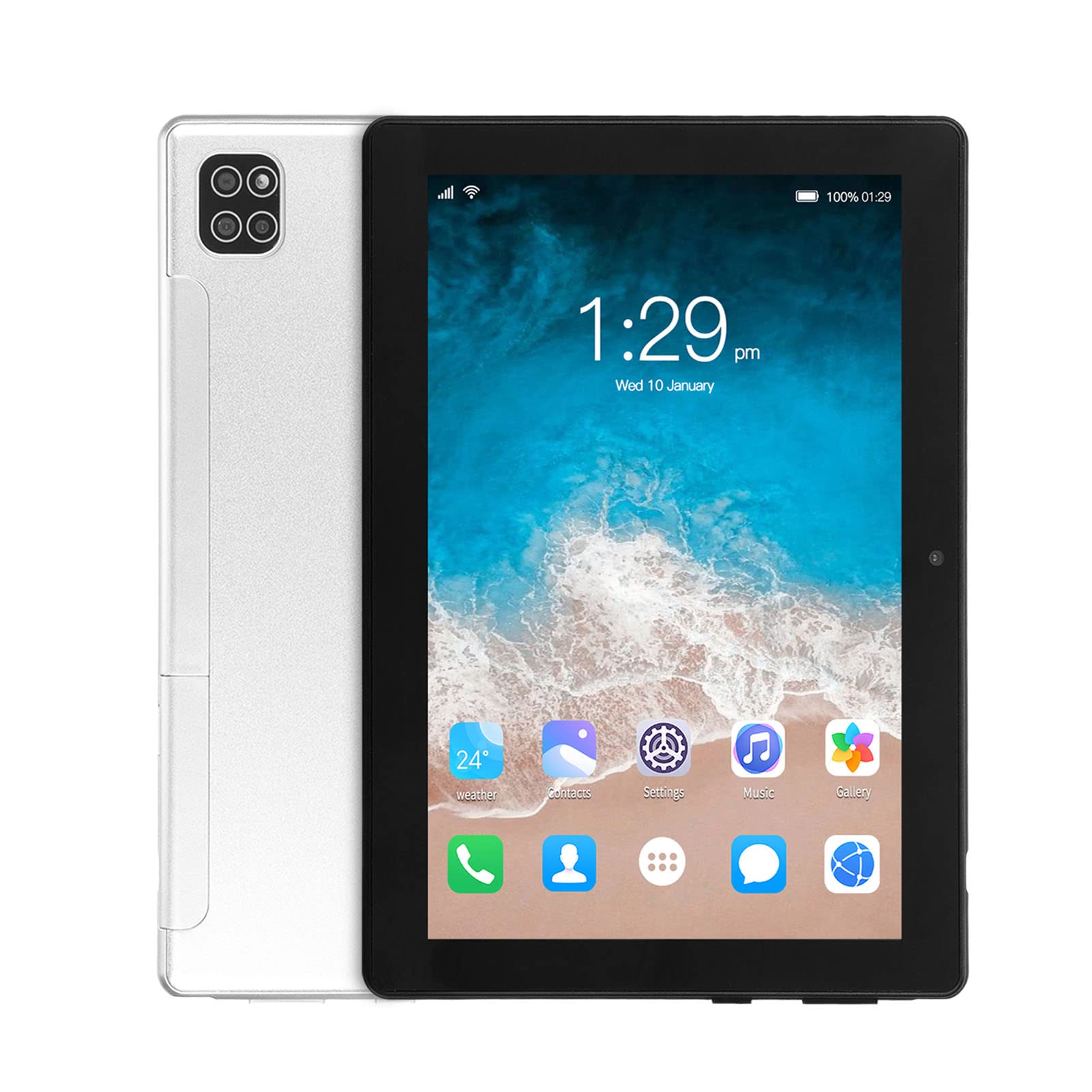 8 Inch Android 11 Tablet with Octa-Core Processor | 6GB RAM 128GB Storage | IPS Touch Screen | 8MP+20MP Dual Camera | BT5.0 & WiFi | 8800mAh Battery | 4G LTE Calling | Gaming & Learning Tablet for Kids (Silver) - Perfect for Online Classes, Video Calls, and Mobile Gaming