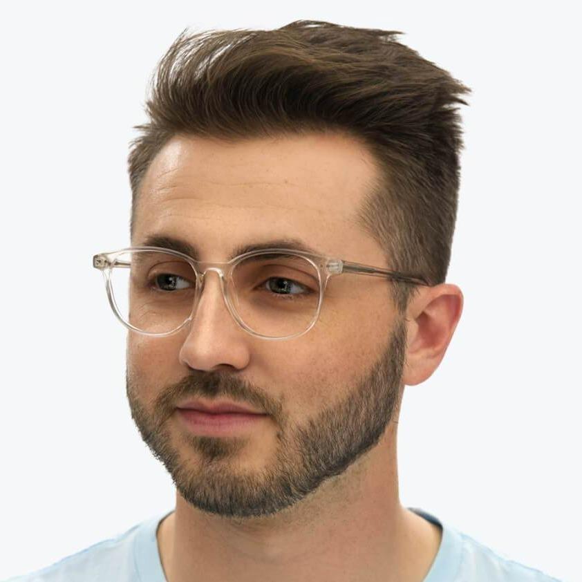 Blue Light Blocking Computer Glasses - ScreenTime Billie Crystal Readers for Women & Men - Reduce Eye Strain & Fatigue for Work, Gaming & Digital Screen Use