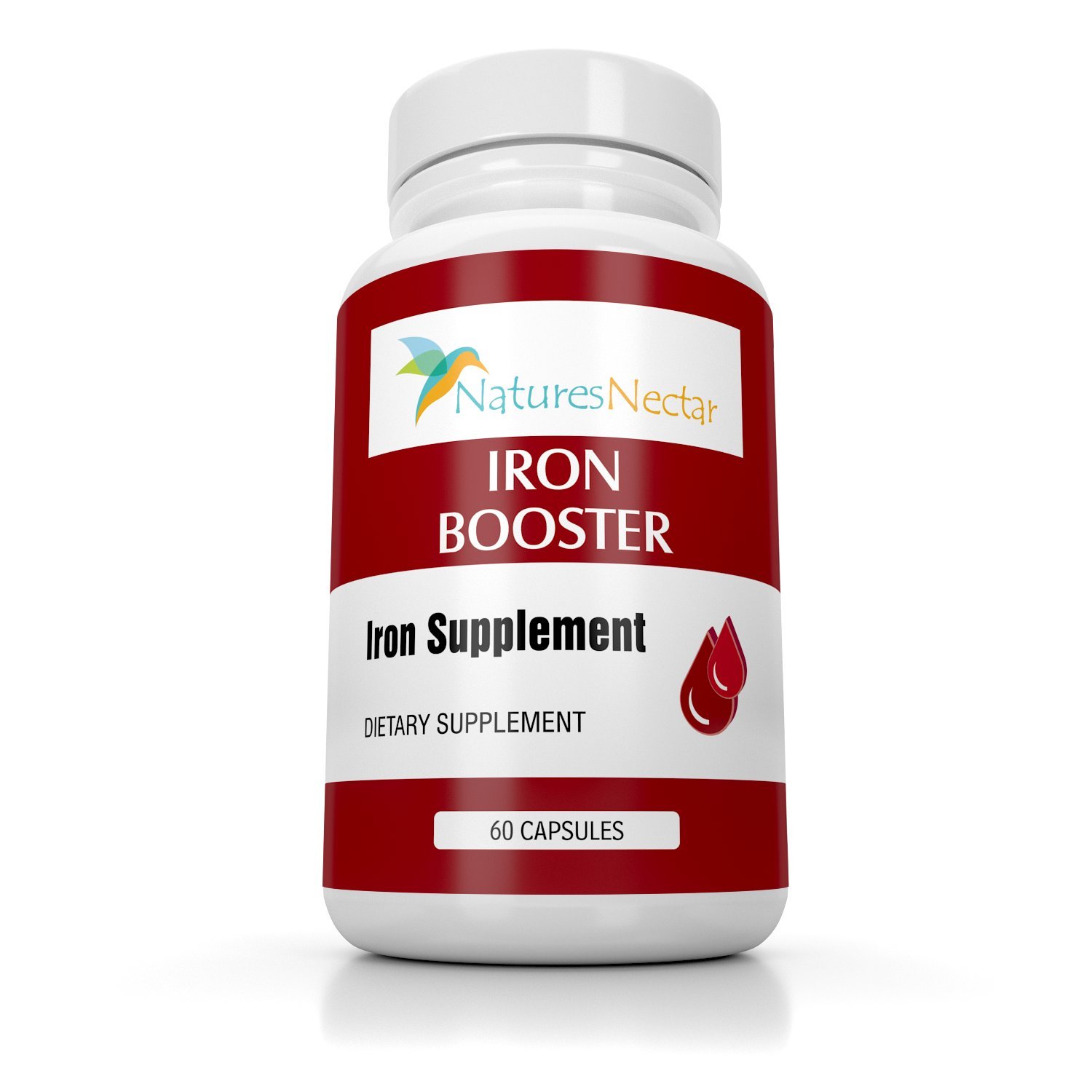 Iron Booster for Women - Slow Release Non-Constipating Ferrous Iron Supplement to Support Red Blood Cell Production & Anemia Relief - Best Iron Pills with Raw Iron Vitamins - Ideal for Energy Boost & Pregnancy Support