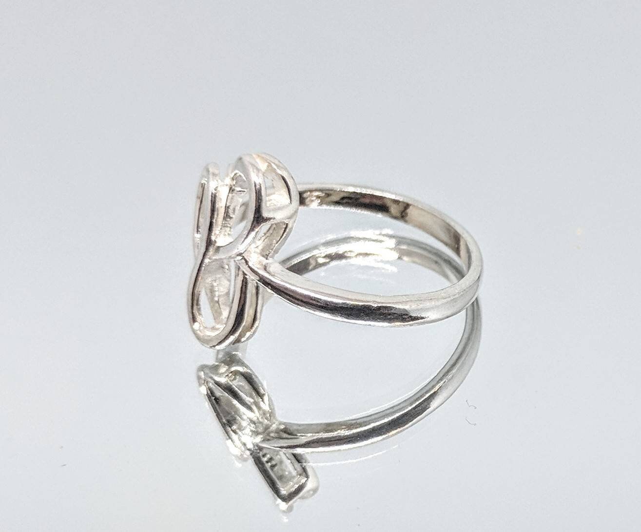 14K Gold or Sterling Silver Freeform Open Ring Shank Size 7 - DIY Jewelry Making, Minimalist Fashion Ring for Women | Perfect for Stacking, Layering & Everyday Wear