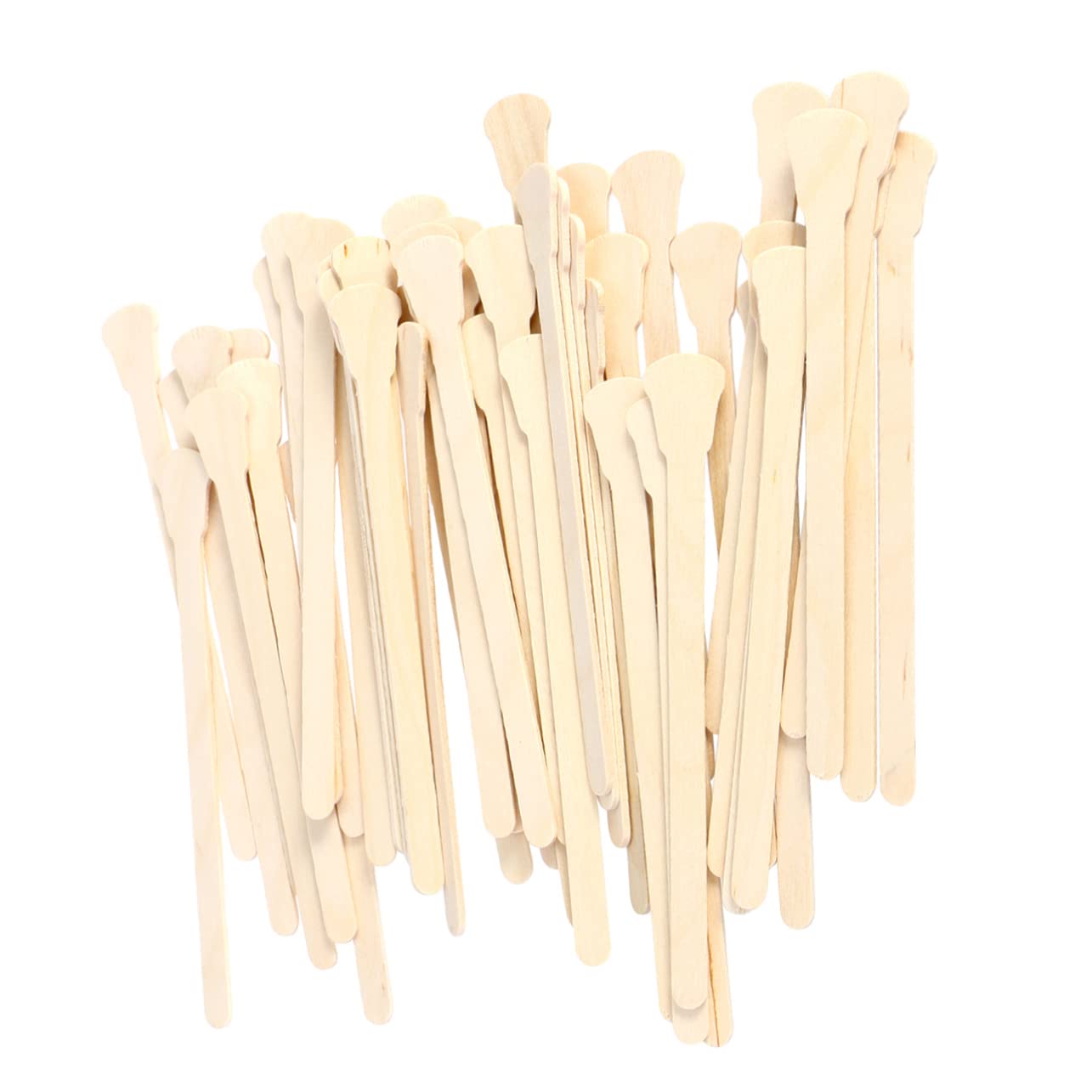 50pcs Wooden Waxing Spatulas - Natural Wood Wax Spatula for DIY Candle Making, Wax Melts, Soap Crafting & Beauty Treatments - Perfect for Home Spa, Wax Art & Skincare Professionals