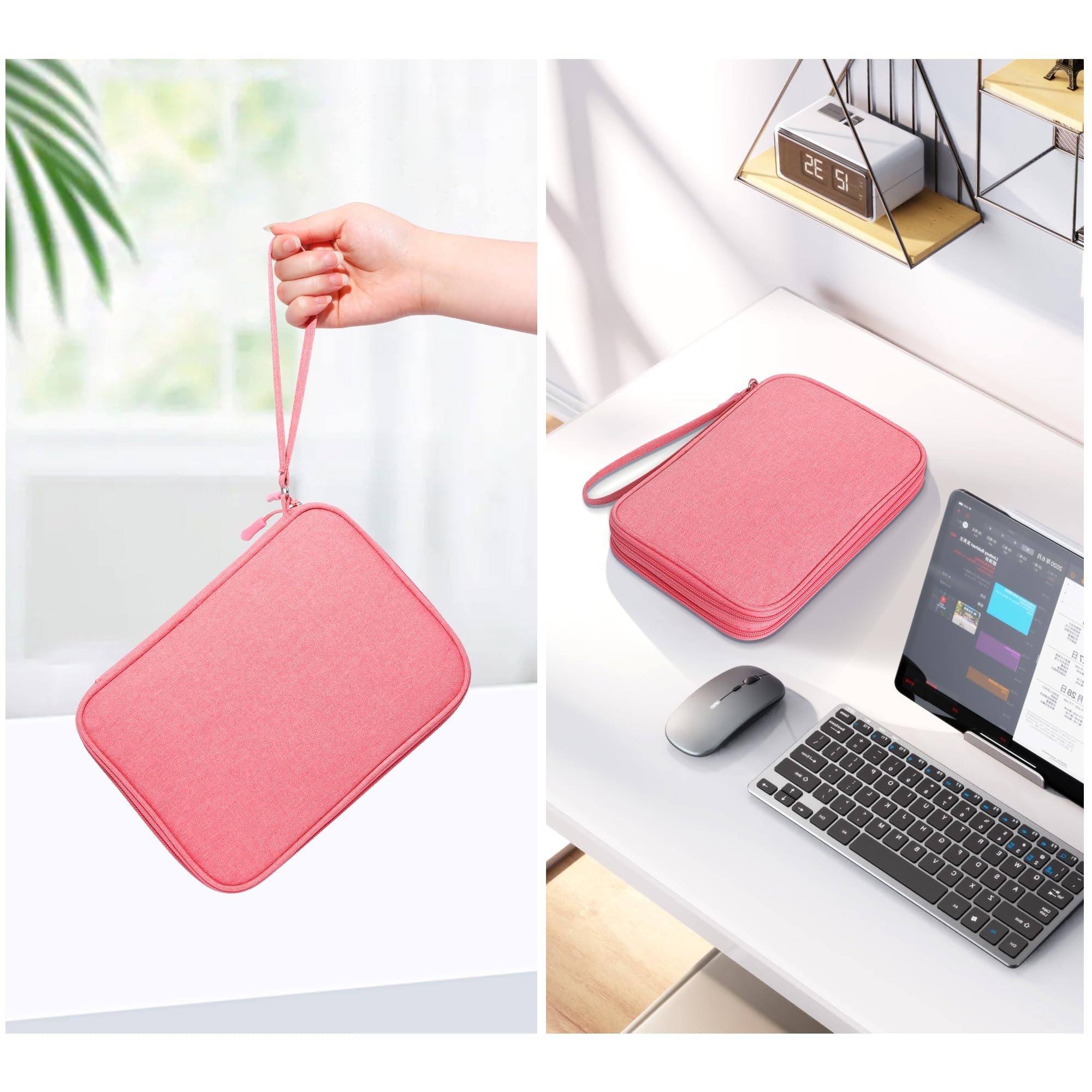 CILLA Electronics Organizer Travel Case - Compact Cable & Cord Organizer Bag for Chargers, Phones & Accessories - Perfect for Travel, Office & Home Storage