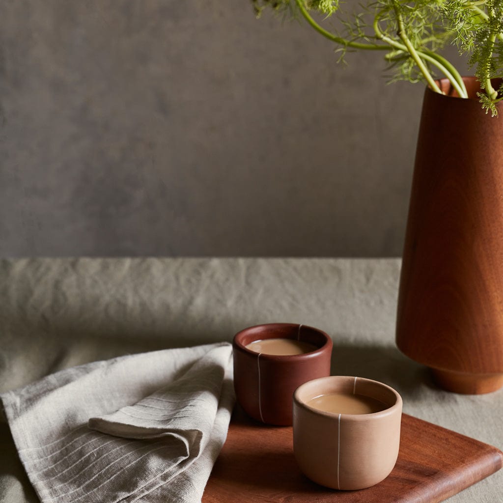 Premium Oro Cacao Cups Set of 4 - Handcrafted Ceramic Hot Chocolate Mugs for Cozy Winter Nights & Holiday Gatherings