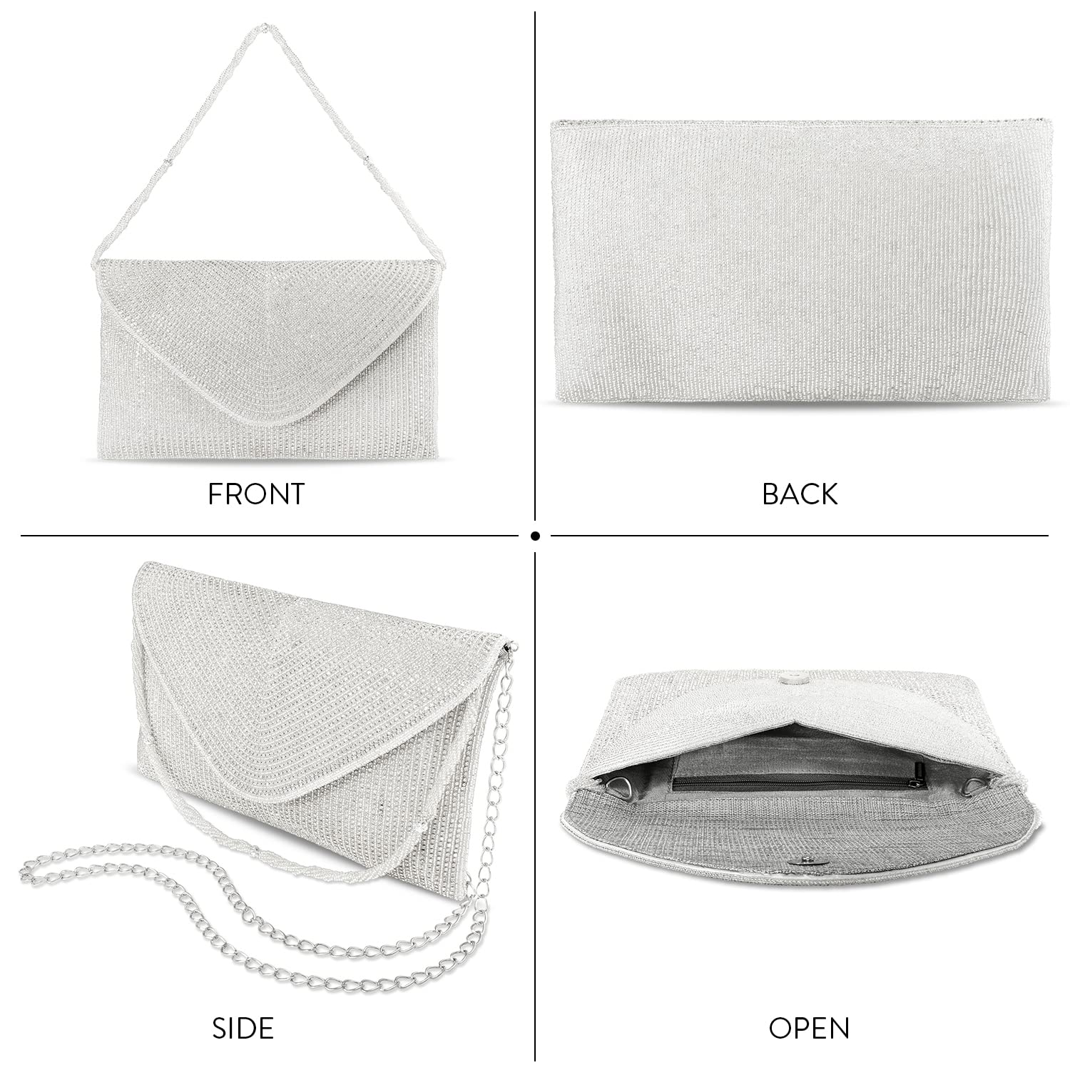 Elegant Aheli Indian Potli Bags for Women - Ethnic Beaded Clutch Purse with Drawstring | Perfect for Weddings, Parties & Evening Events