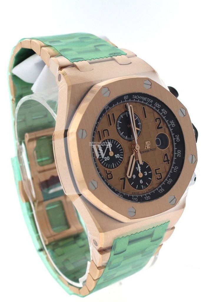 Audemars Piguet Royal Oak Offshore Chronograph 18kt Pink Gold Men's Watch 26470OR.OO.1000OR.01 - Luxury Pink Gold Dial Automatic Timepiece for Business, Gala Events & Special Occasions