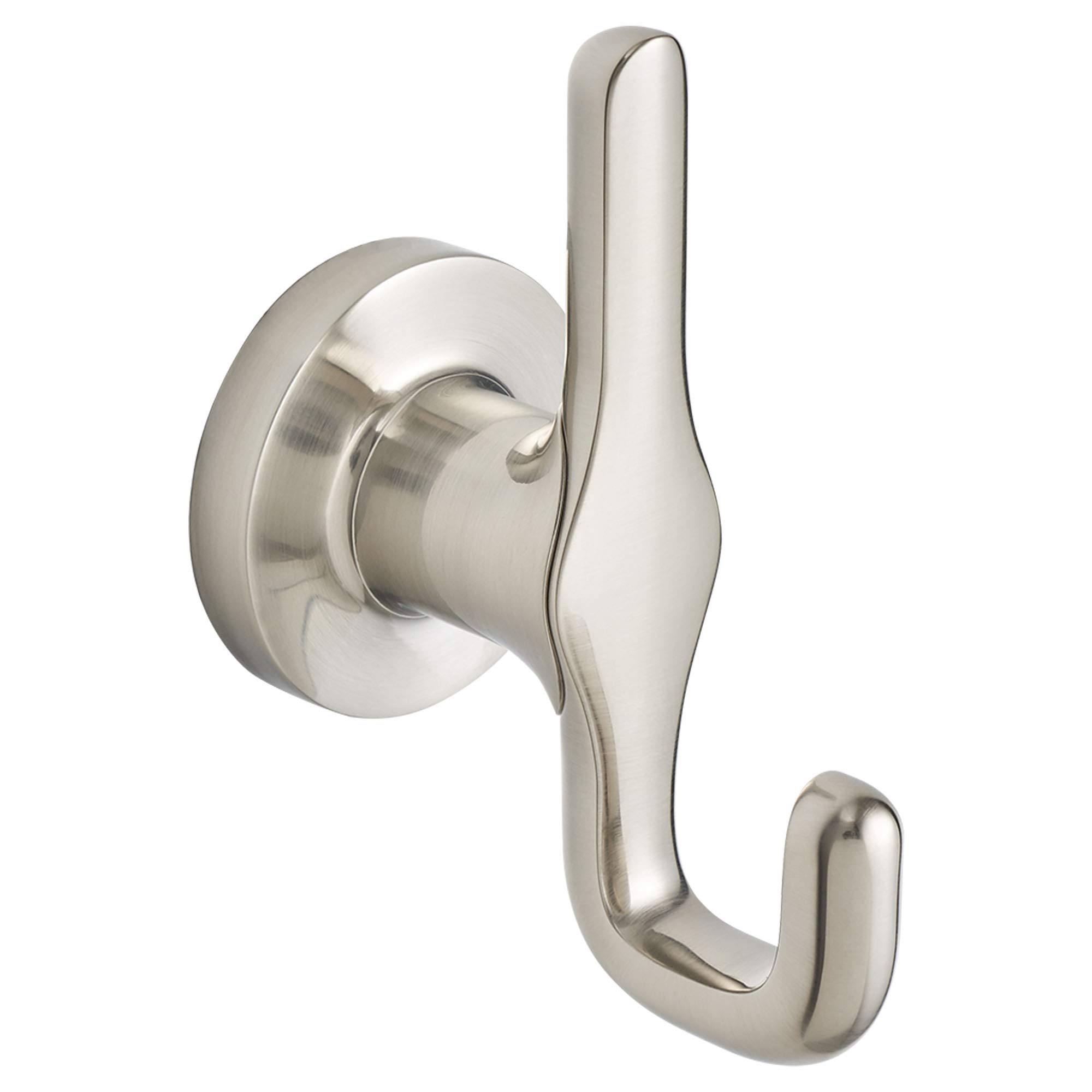 American Standard 7105210.295 Studio S Brushed Nickel Robe Hook - Durable Bathroom Wall Hook for Towels, Robes & Clothes, Perfect for Home, Spa & Hotel Use