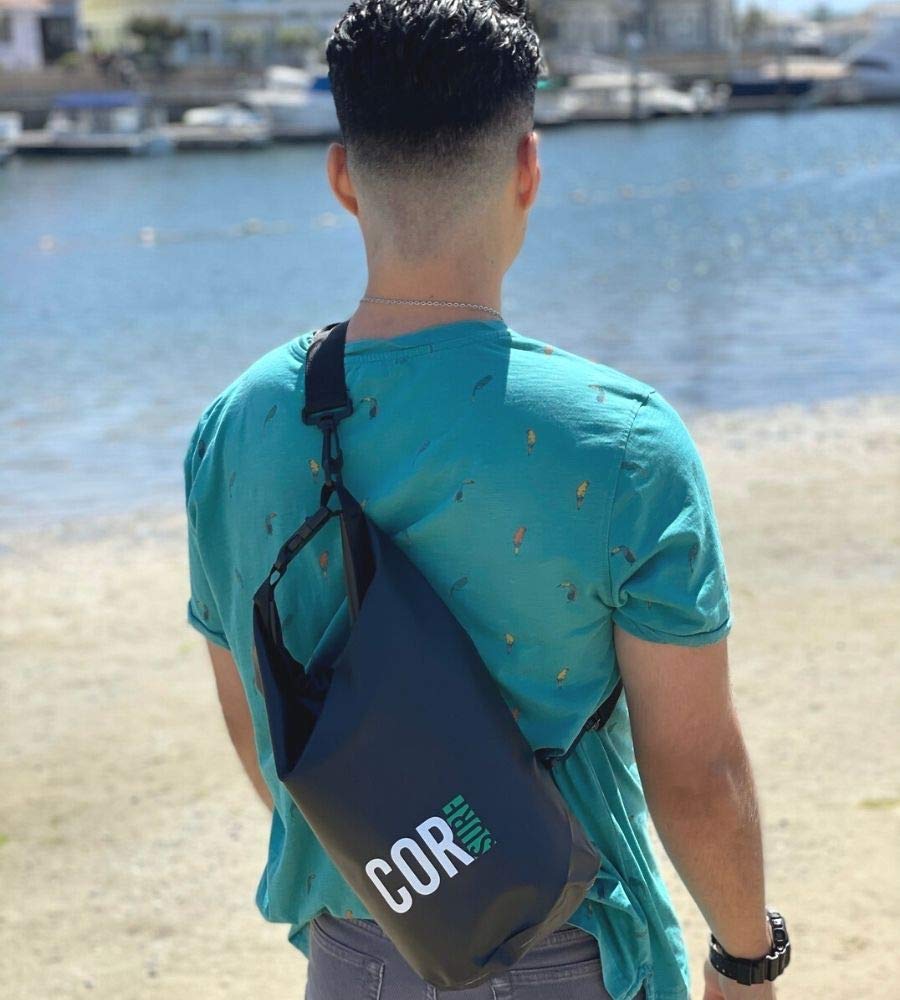 **COR Surf Waterproof Dry Bag 3L 5L 10L 15L - Roll Top Sack for Kayaking, Rafting, Boating, Swimming, Camping, Hiking, Beach & Fishing - Keep Gear Dry in Any Adventure**