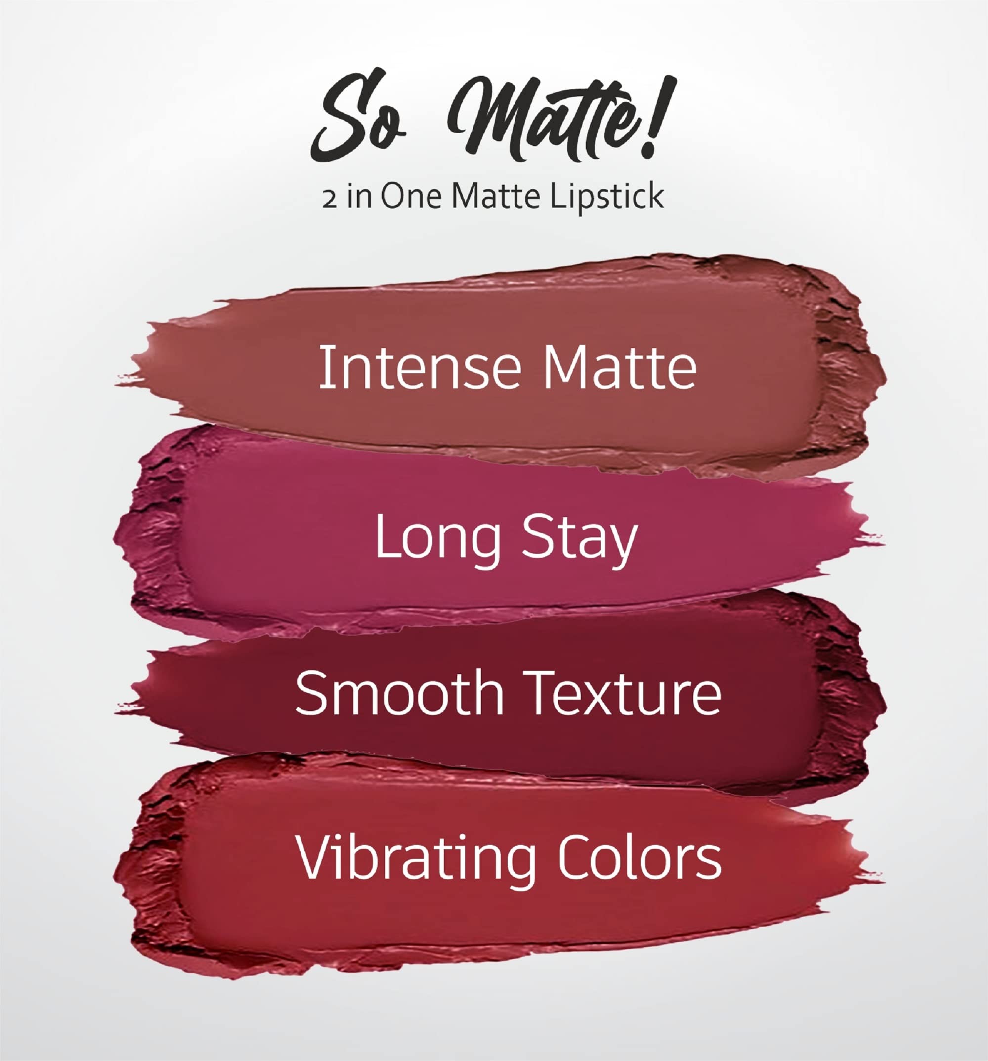 COLORS QUEEN Matte Lipstick - Rich Red Long Lasting Lip Color for Women | Perfect for Date Night, Parties & Everyday Wear