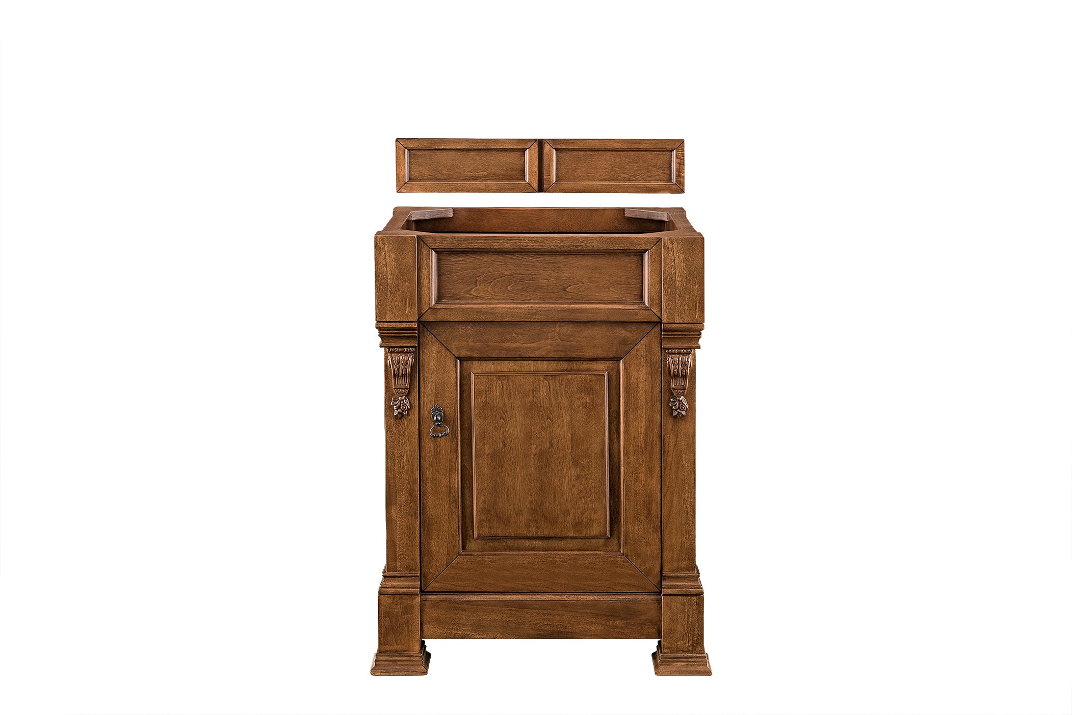 Brookfield 26-Inch Country Oak Single Bathroom Vanity with Sink - Rustic Farmhouse Style for Small Bathrooms & Powder Rooms