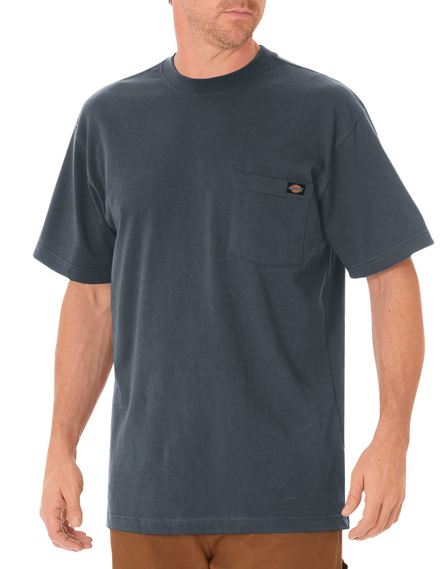 Dickies Men's Big & Tall Heavyweight Short Sleeve T-Shirt - Comfortable Cotton Crew Neck Tee for Work & Casual Wear