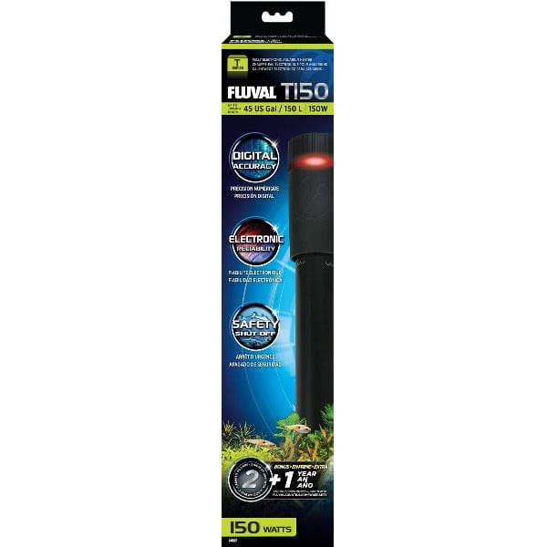 Fluval T Series Aquarium Heater - Submersible Fish Tank Heater for Freshwater & Saltwater Aquariums - Perfect for Tropical Fish, Betta Tanks & Marine Life