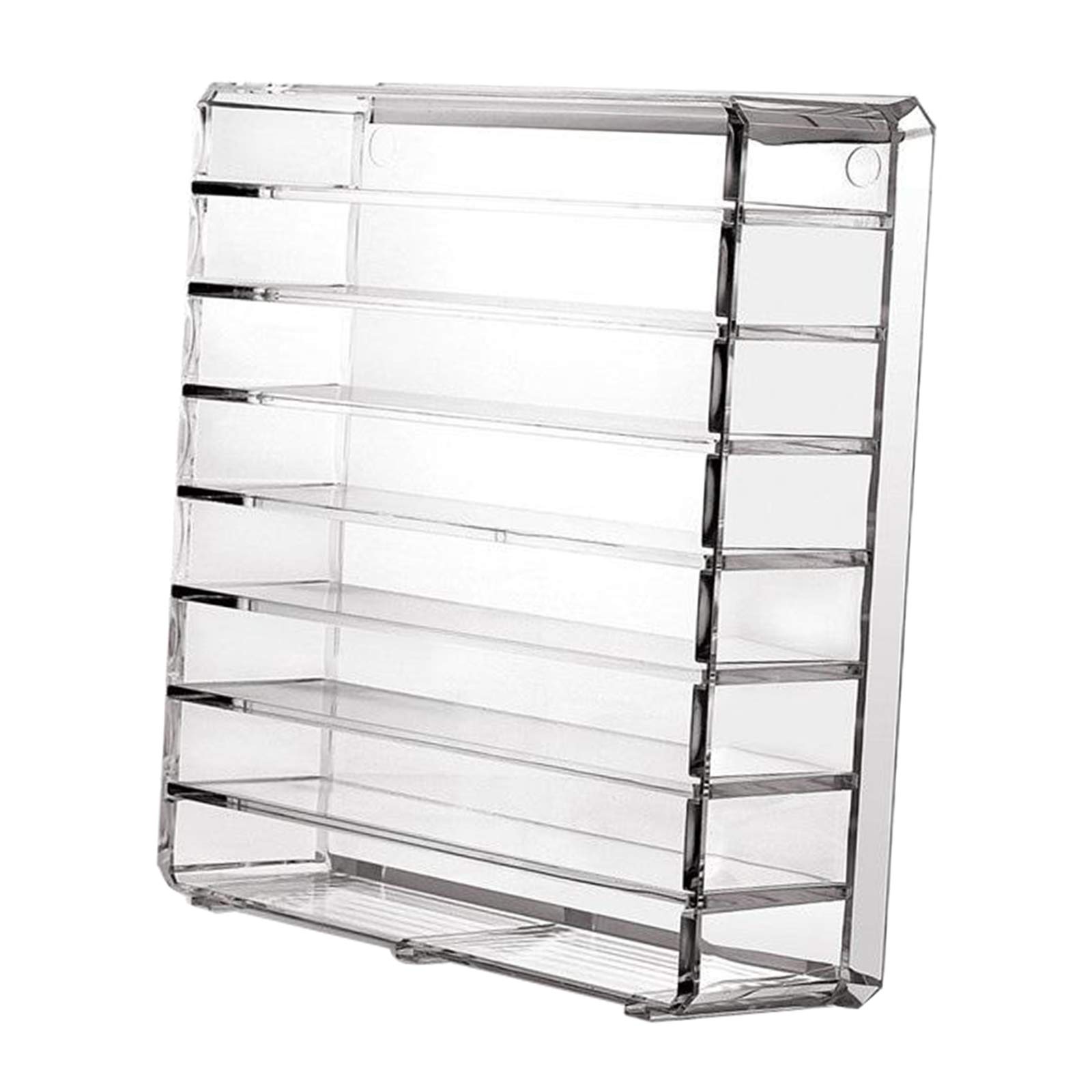 Clear Acrylic Makeup Organizer with 8 Compartments - Perfect for Blush, Highlighter, Eyeshadow & Lipstick Storage - Vanity & Bathroom Cosmetic Organizer Holder