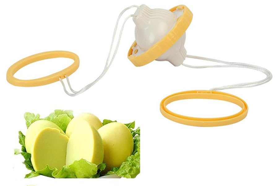 Golden Egg Maker - ABS Plastic Wind Bell Rotator, Hand-Pull Egg Scrambler for Perfectly Mixed Yolks & Whites | Kitchen Gadget for Baking, Cooking & Breakfast Prep