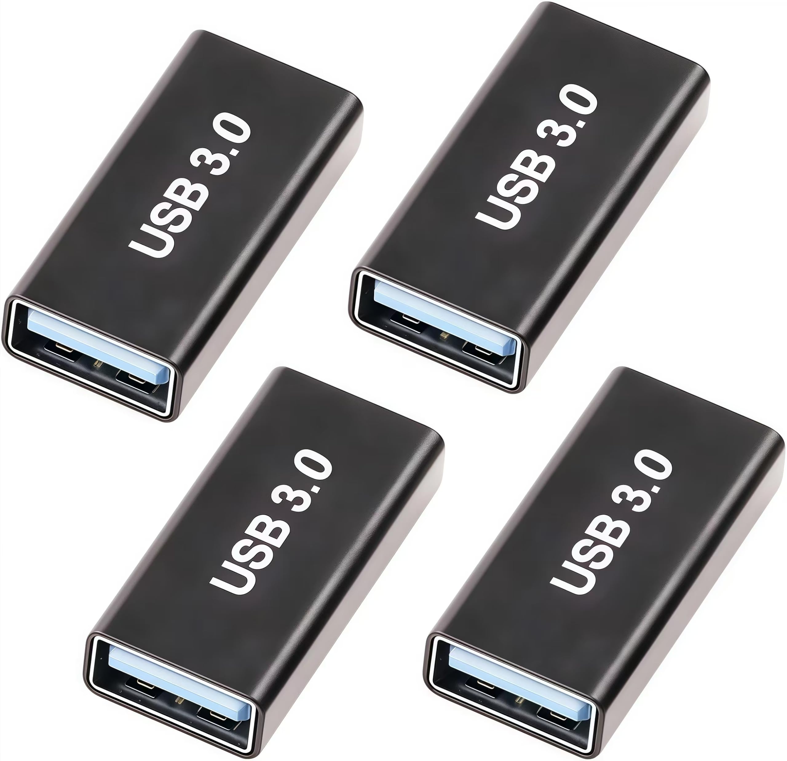 4-Pack USB Female to Female Adapter - Connect Two USB Male Devices | Compatible with MacBook Pro/Air, iPad Pro, Google Pixel & More | Perfect for Data Transfer, Charging & Device Extension