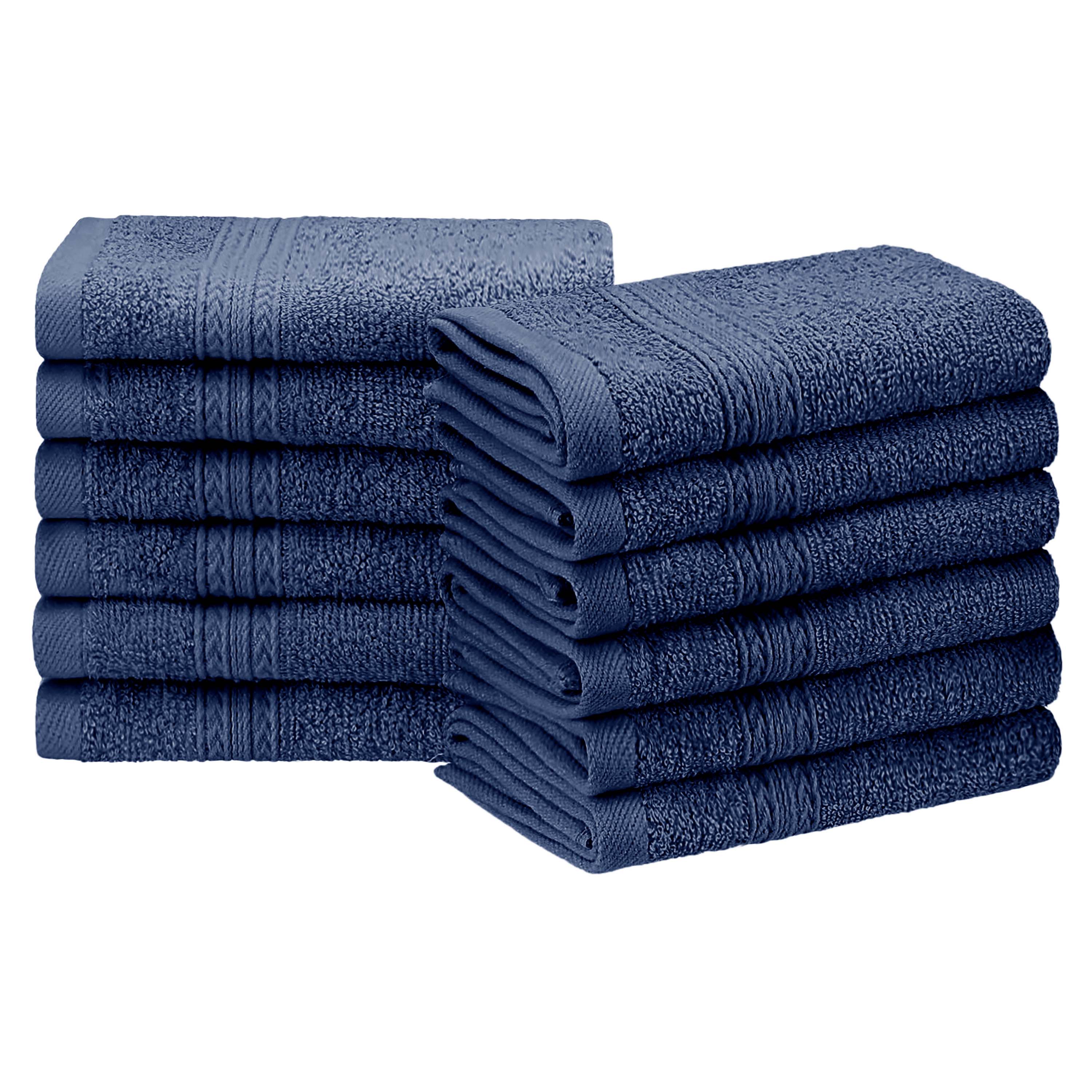 Organic Cotton 12-Piece Solid Face Towel Set | Eco-Friendly, Soft & Absorbent | Perfect for Spa, Gym, Travel & Home Use