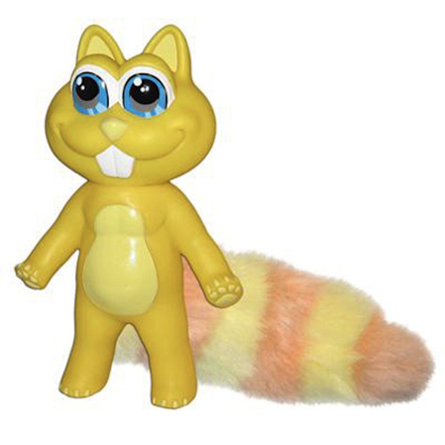 Durable Large Squirrel Chew Toys for Dogs - Yellow Pet Chew Toy for Aggressive Chewers | Perfect for Teething Puppies & Interactive Playtime