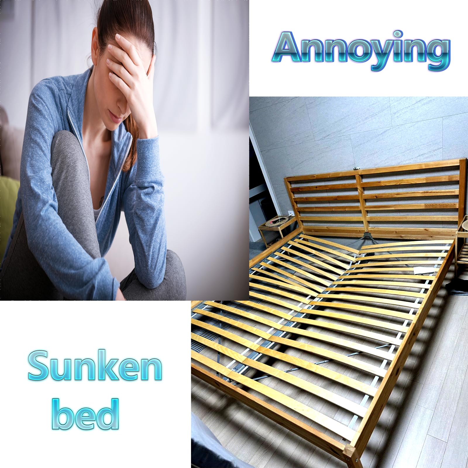 **Adjustable Bed Support Legs 6-10.5 Inch, 2-Pack Heavy Duty Metal Risers – Fits Most Bed Frames, Box Springs, Platforms & Slats – Easy Installation, Black – Perfect for Bedroom, Guest Room & Dorm Furniture Support**