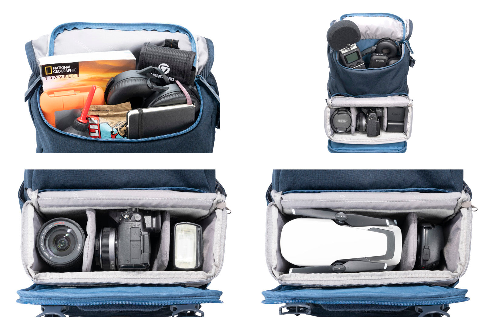 VEO RANGE 41M NV Daypack Camera Backpack - Waterproof DSLR Bag for Photographers, Navy Blue - Perfect for Travel, Hiking & Outdoor Photography